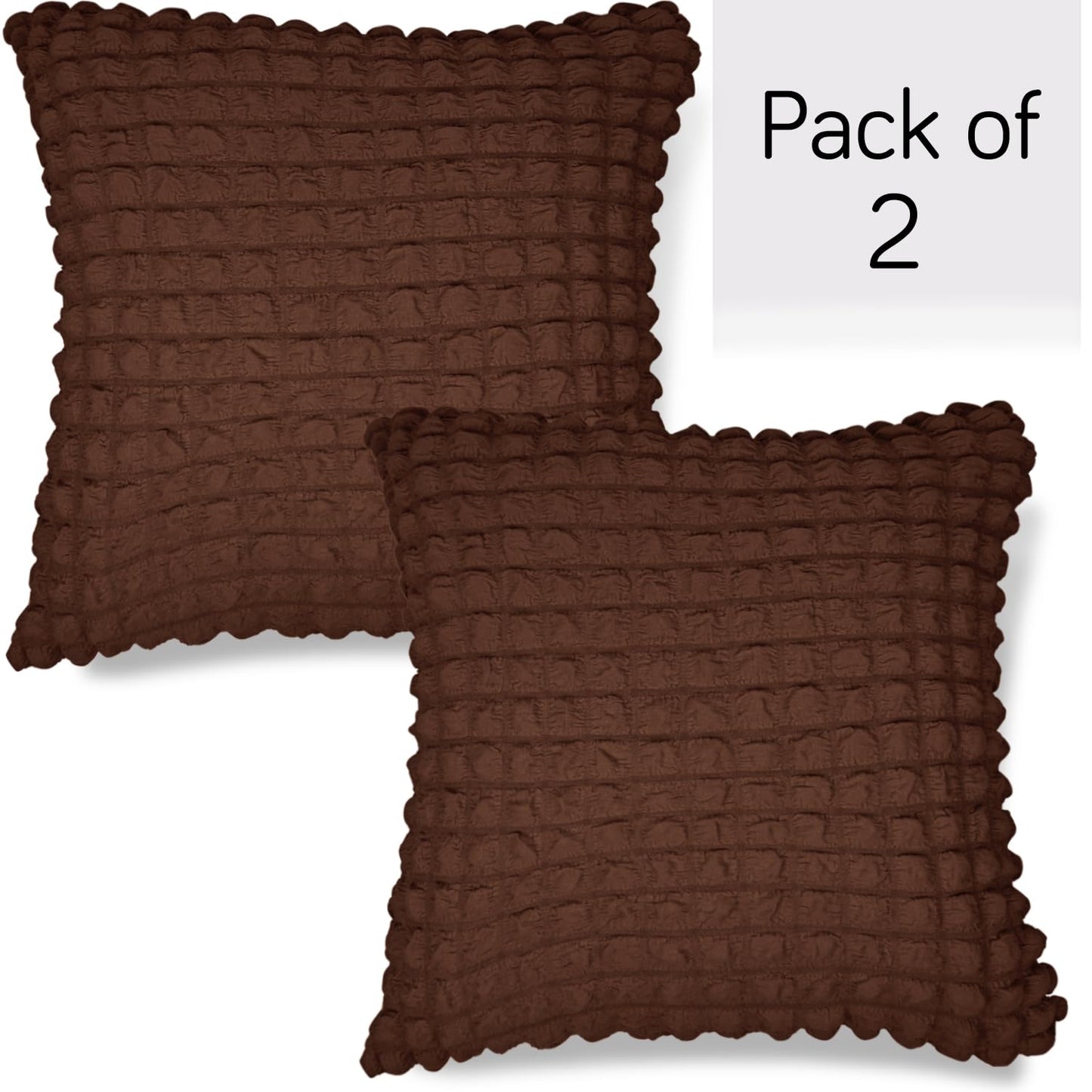 Best Dark Brown Colour Zippered Square Pillow Cover