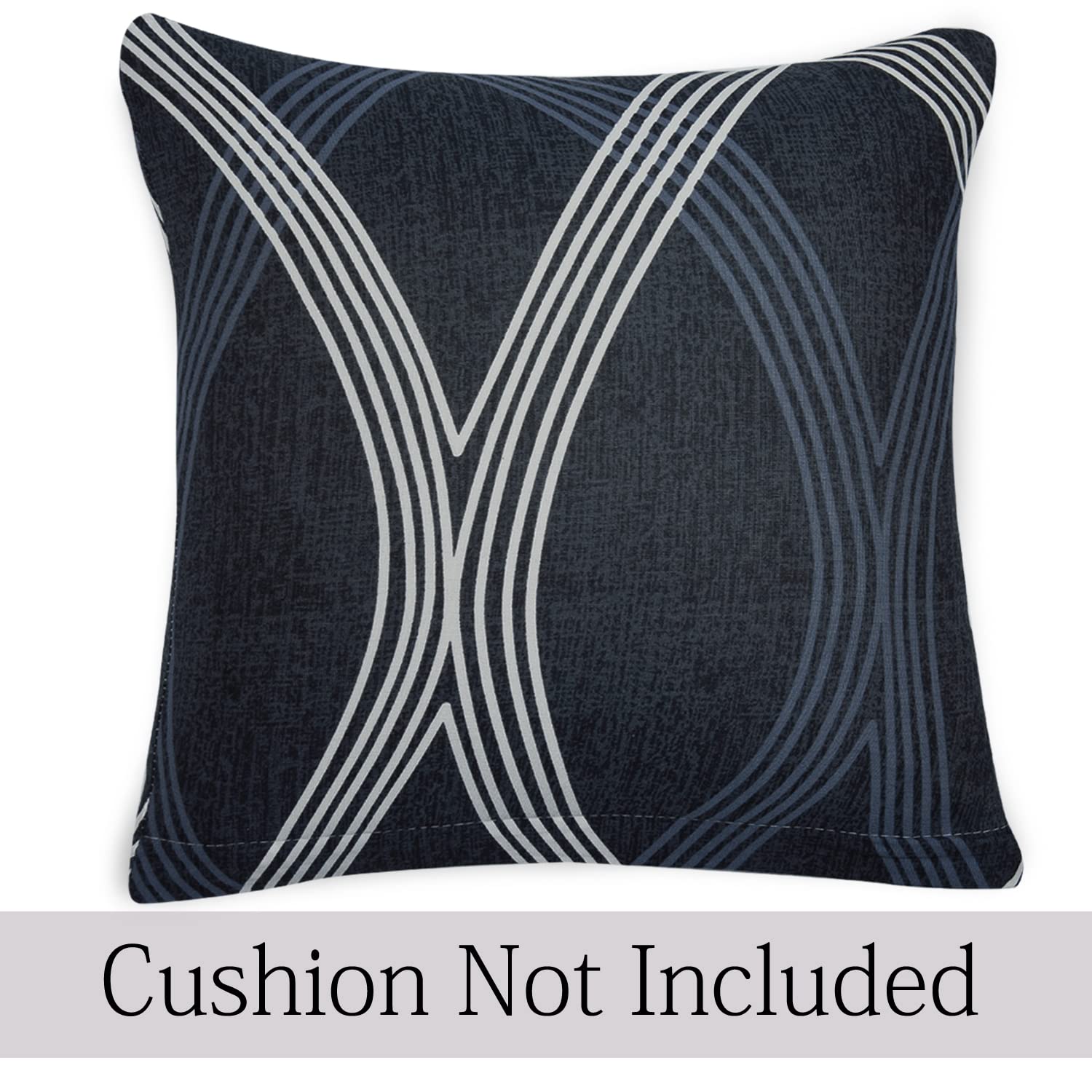 Fancy Shadow Grey Printed zippered cushion cover online