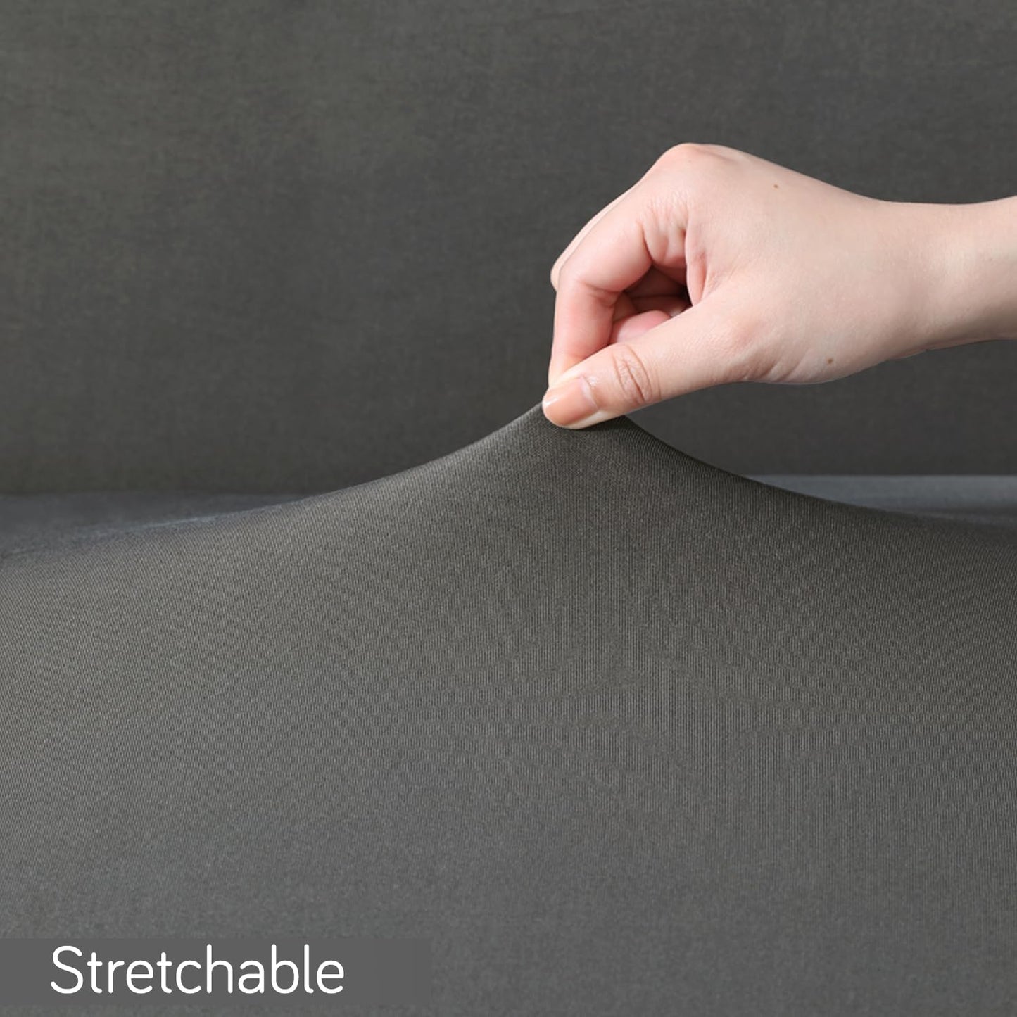 Gaming Stretchable Chair Cover for Computer Rotating Chair, Grey