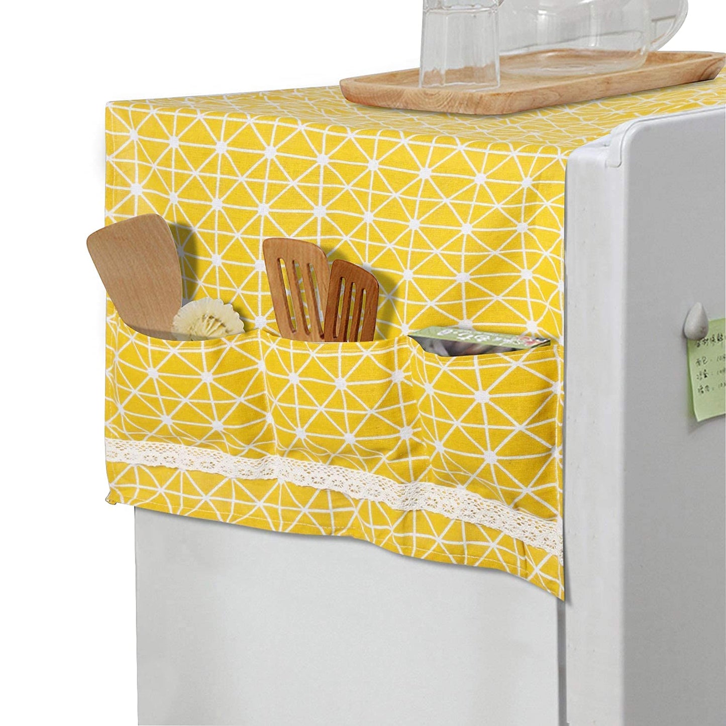 Buy Yellow Fridge Top Cover online at HOKIPO