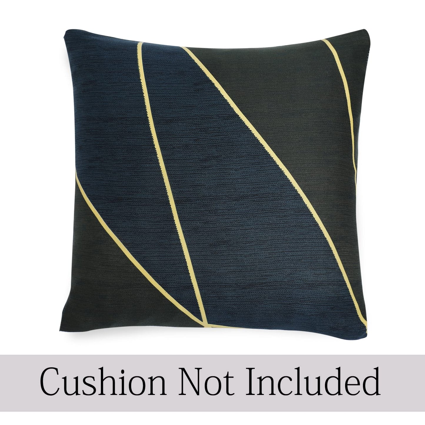 HOKIPO Stretchable Pack of 2 Cushion Cover 16x16 inch , Seaweed Geometric Abstract
