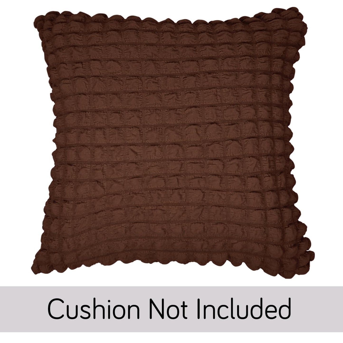 Buy Cute Dark Brown Colour Zippered Square Sofa Pillow Covers Online