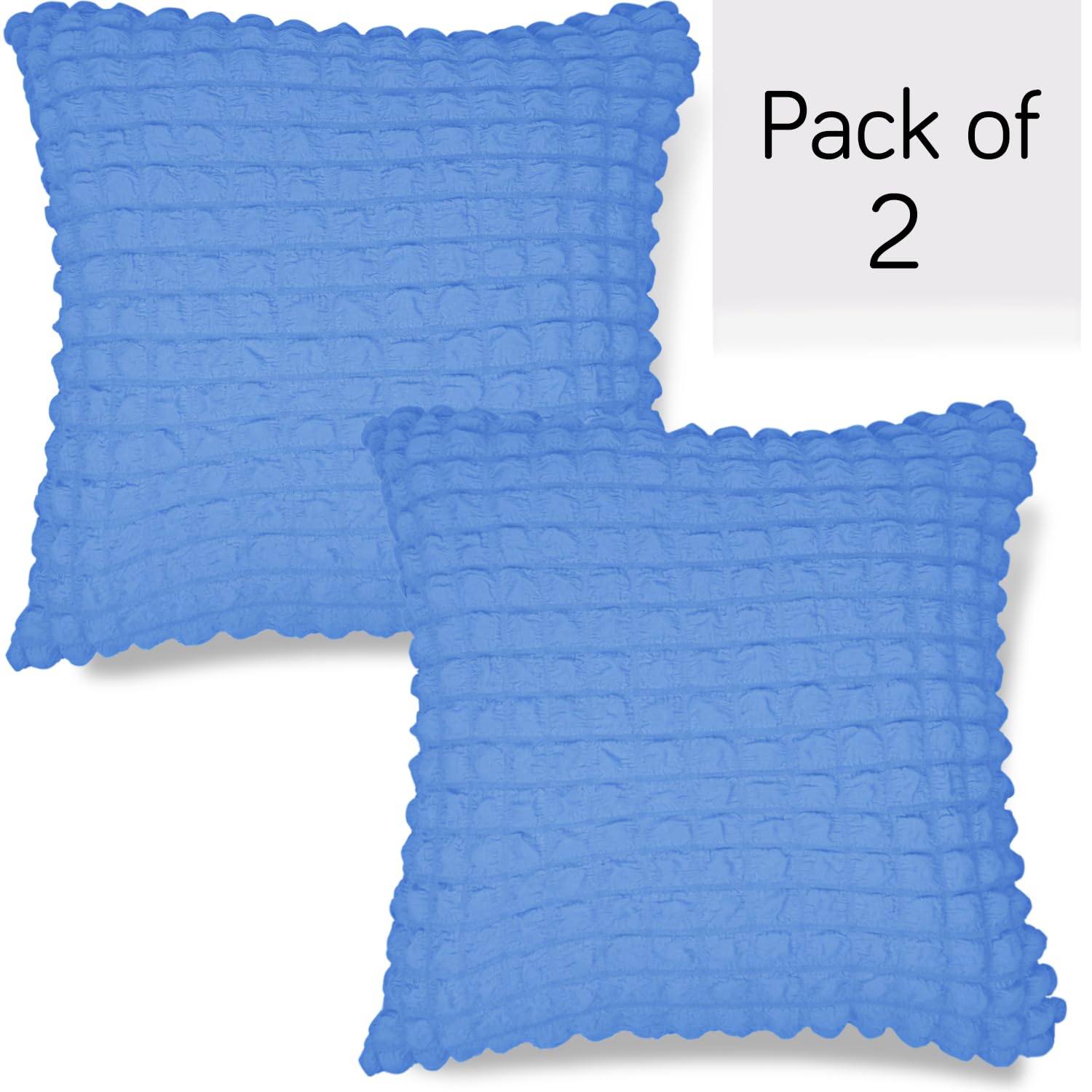 Best Sky Blue Colour Zippered Square Pillow Cover