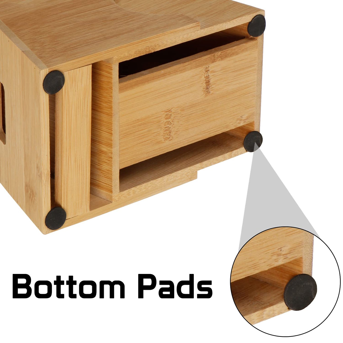 Wooden Knife Holder for Kitchen, Knives Holder Stand with 5 Slots.