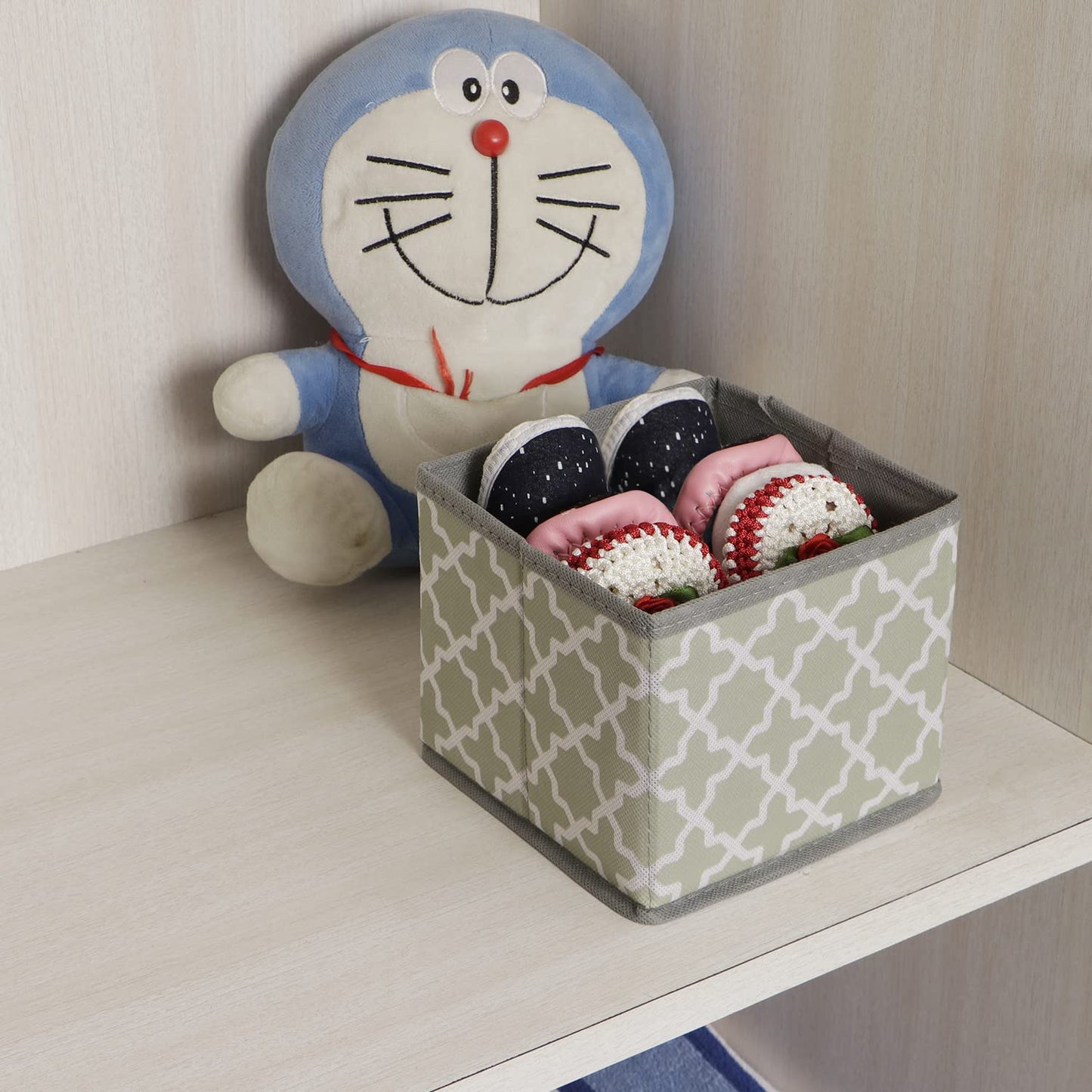 Foldable Storage Basket Bins Closet Wardrobe Organizer