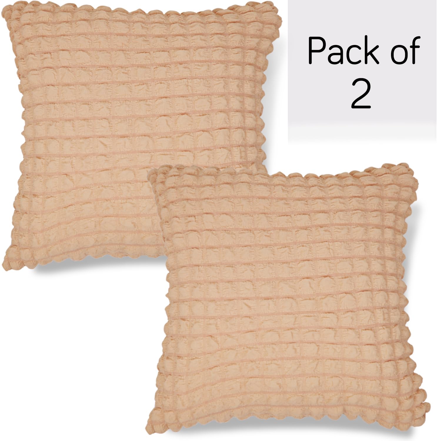 Best Beige Colour Zippered Square Pillow Cover