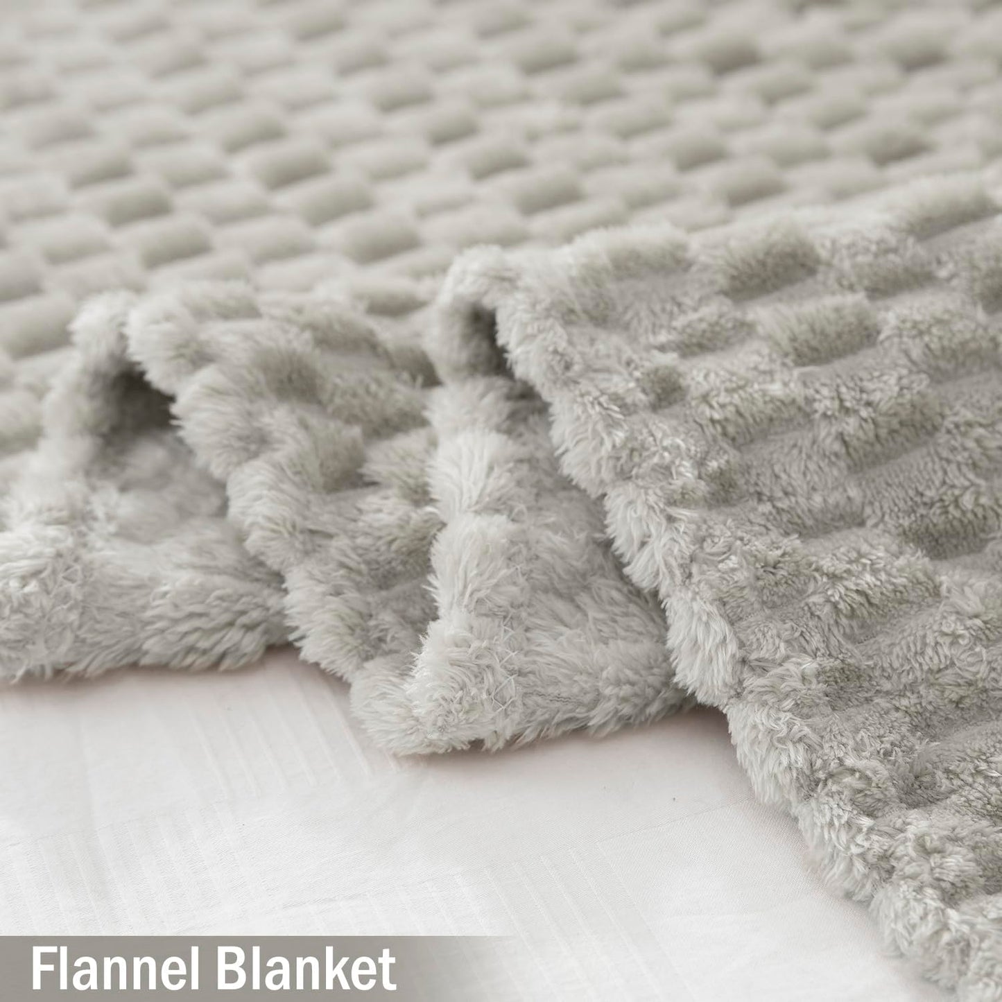 Light Grey Luxury Double Bed Kambal | HOKIPO