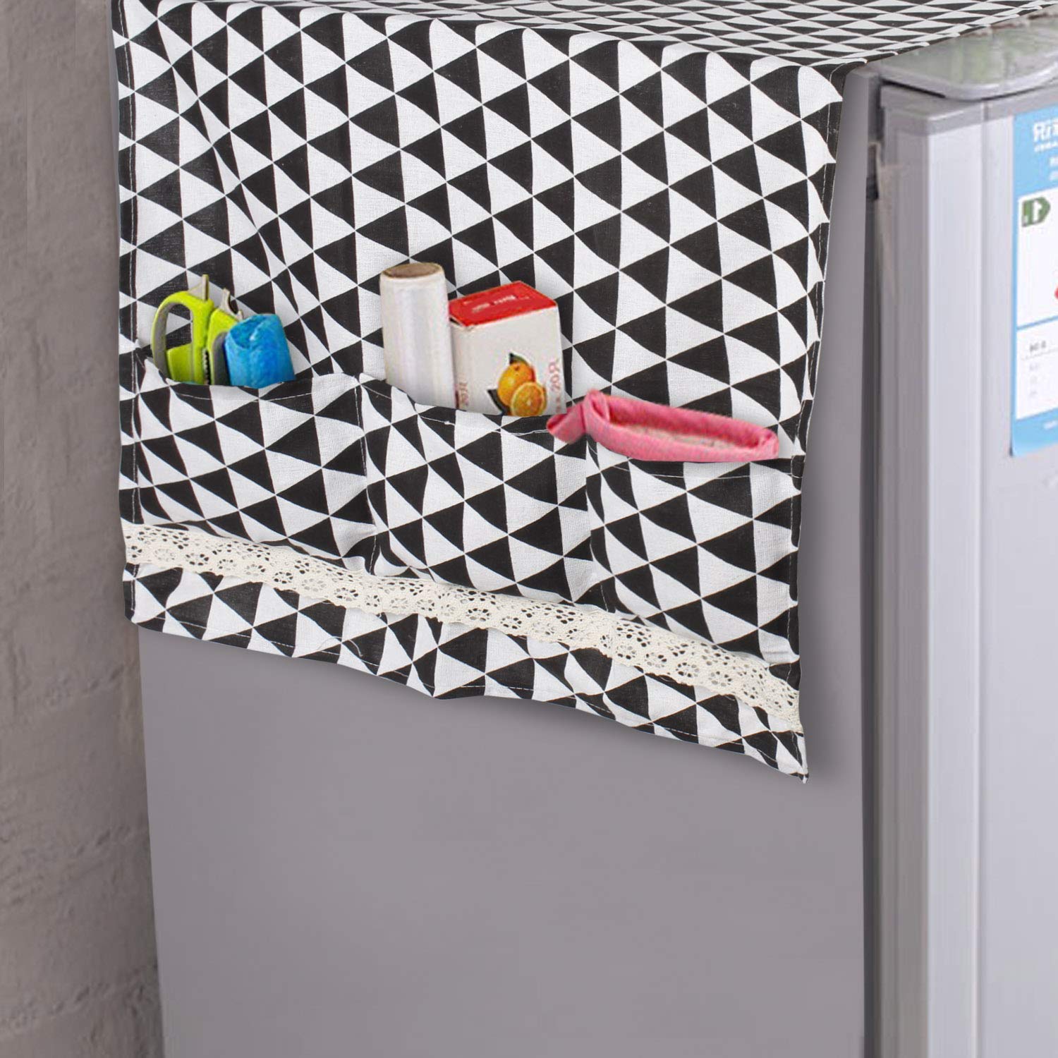 Buy Black Refrigerator top cover online at HOKIPO