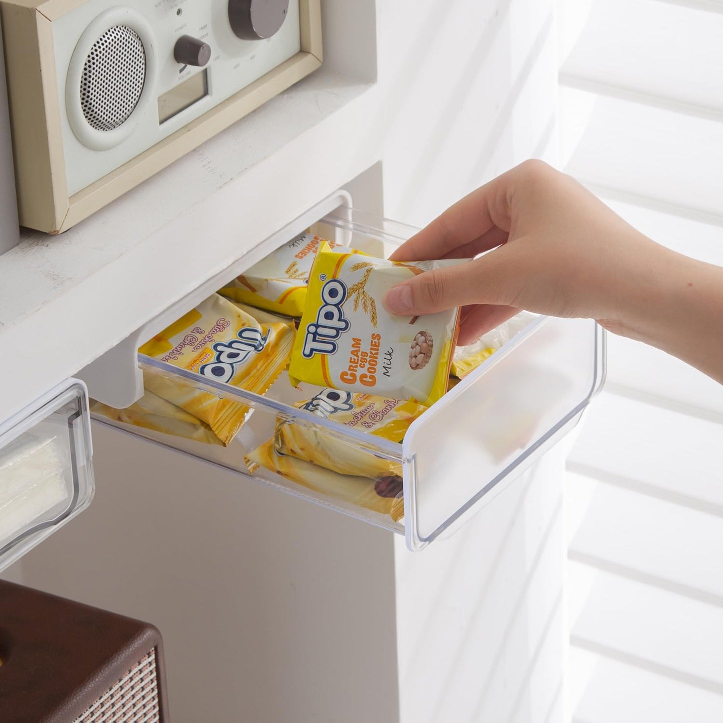 Drawers for Under Table/Wardrobe. Self Adhesive, Easy Installation. Innovative Desk Organizer