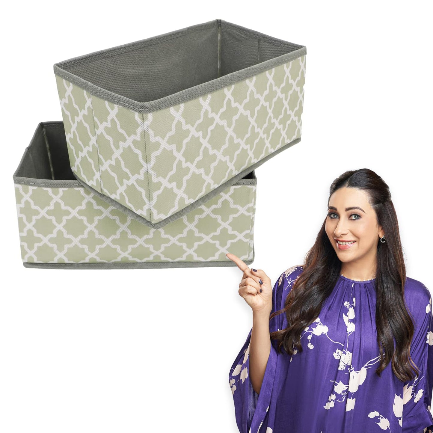 Foldable Storage Basket Bins Closet Wardrobe Organizer
