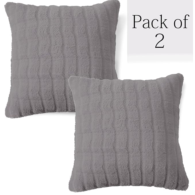 Premium Plush Anti Slip Sofa Cover Mat with 2 Armrest Cover and Cushion Cover, Light Grey