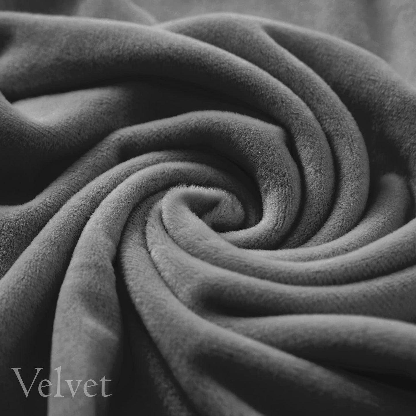 Elastic Stretchable Premium Velvet Dining Chair Cover, Dark Grey