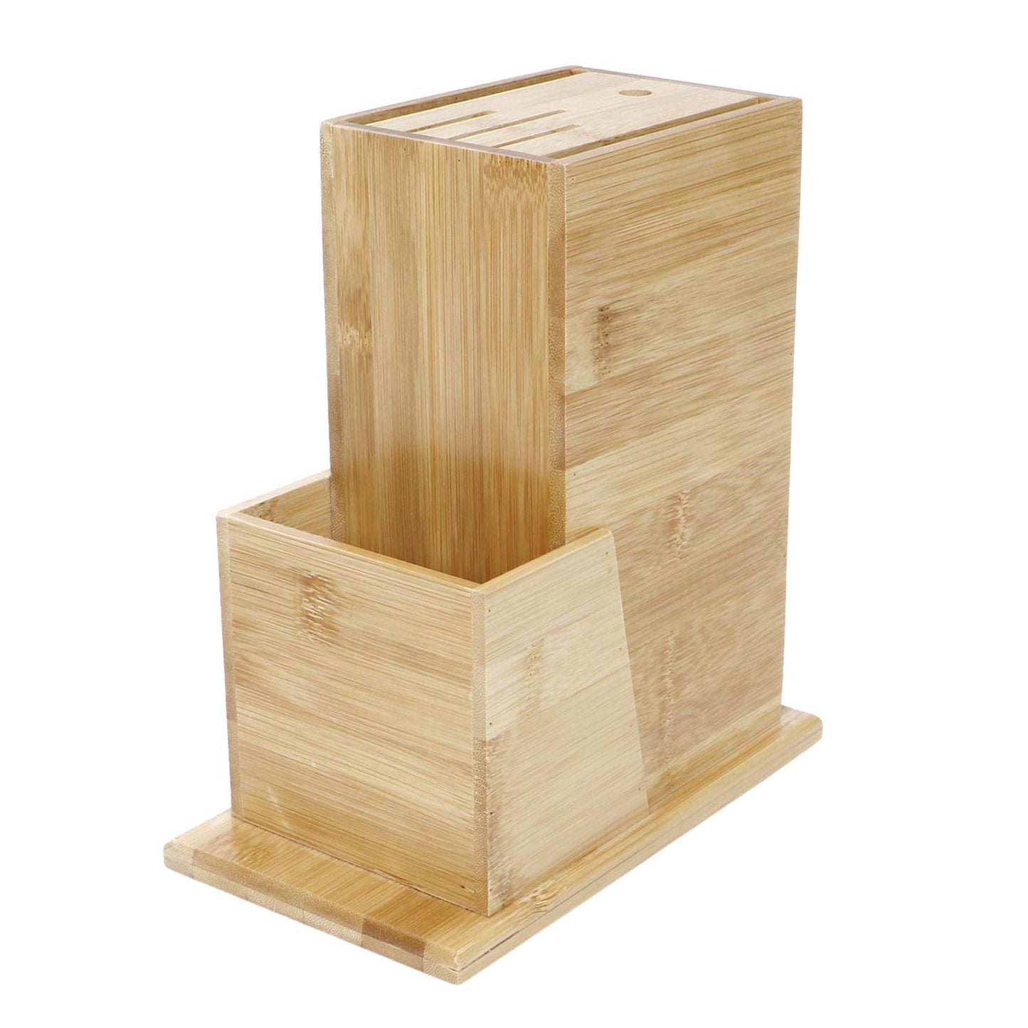 Wooden Knife Holder for Kitchen, Knives Holder Stand with 5 Slots