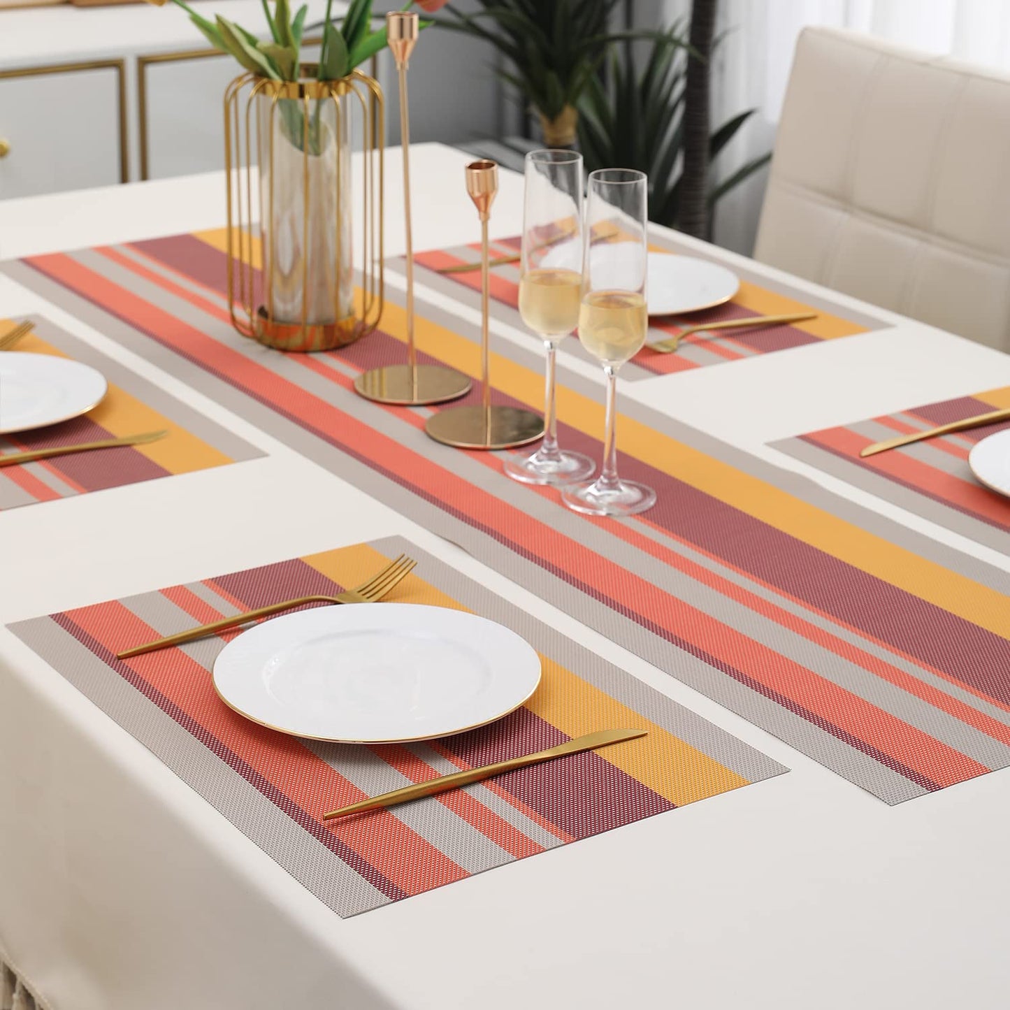 PVC Dining Table Mats, Multicolour