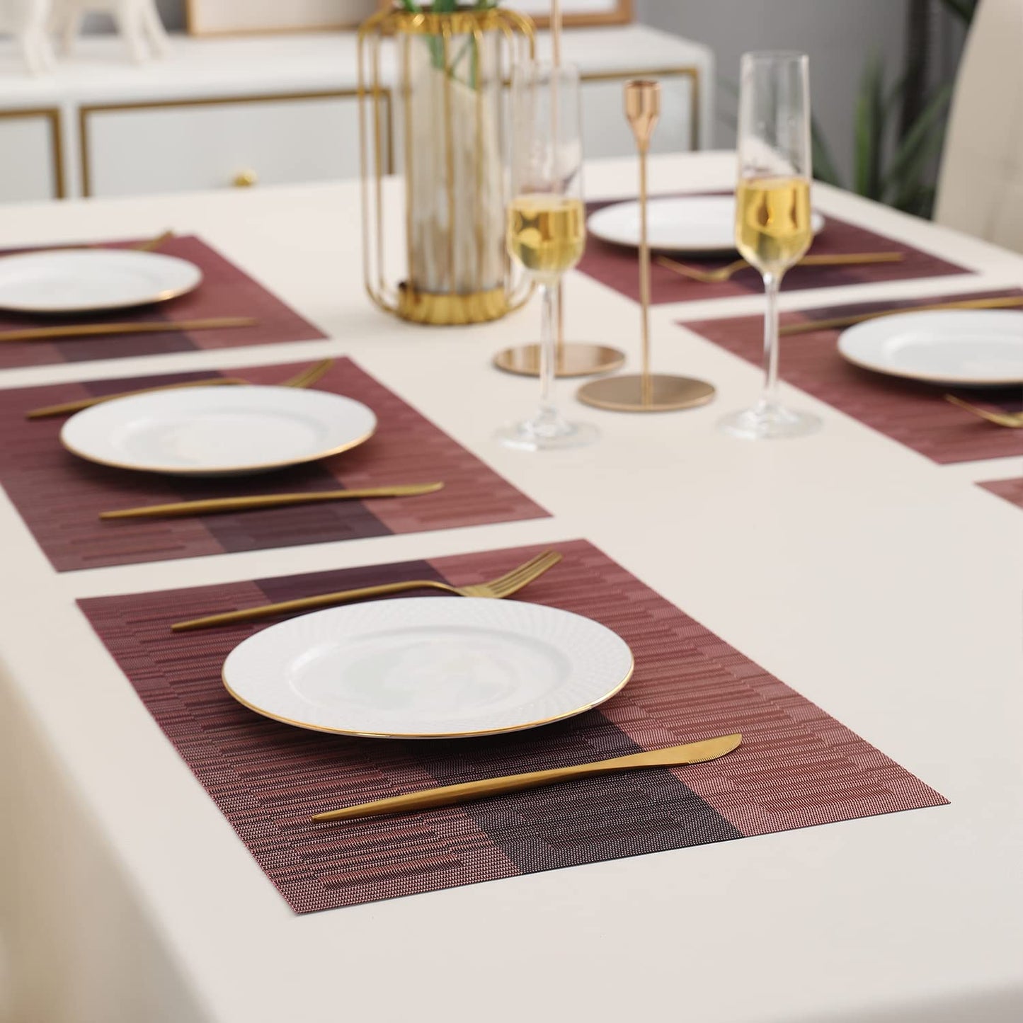 PVC Dining Table Mats, Wine