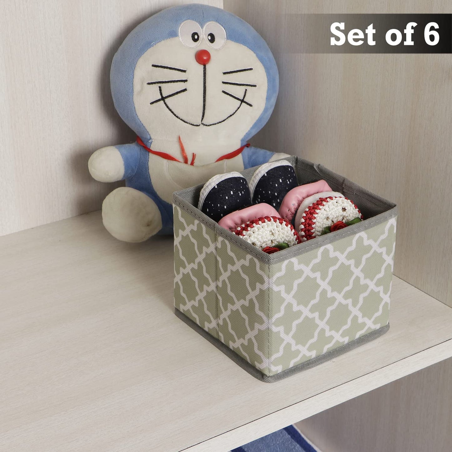 Foldable Storage Basket Bins Closet Wardrobe Organizer