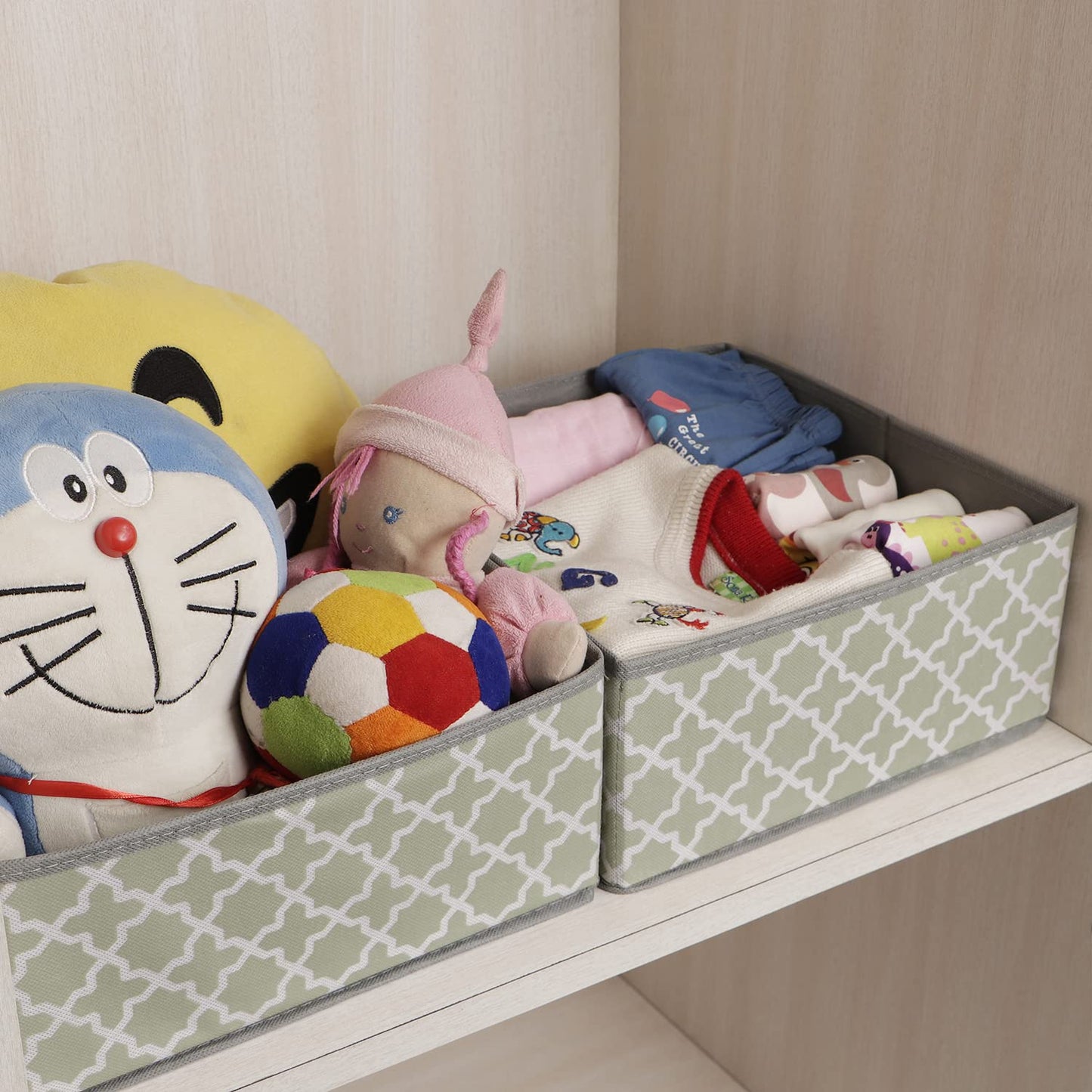 Foldable Storage Basket Bins Closet Wardrobe Organizer