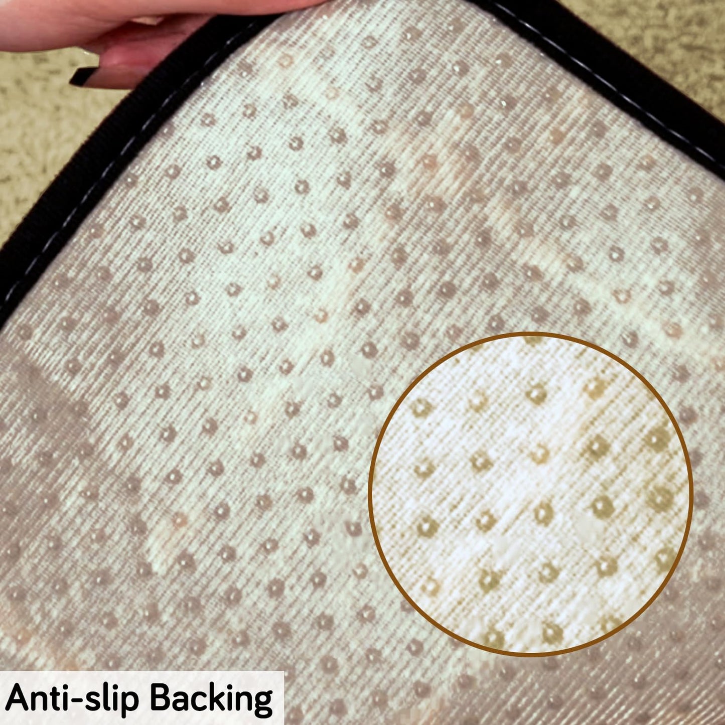 Premium Supple Soft Wavy Sofa Cover Mat, Off White