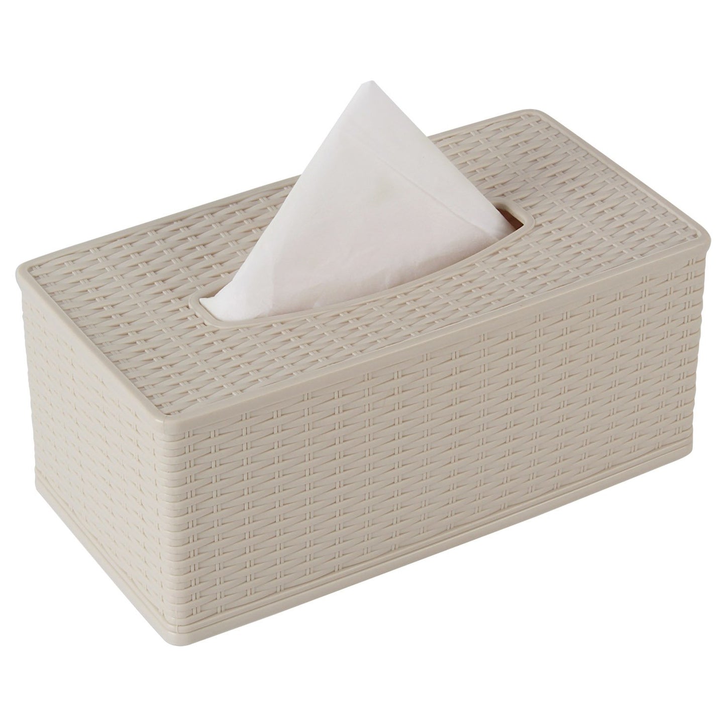 Buy cream color plastic tissue paper holder | HOKIPO