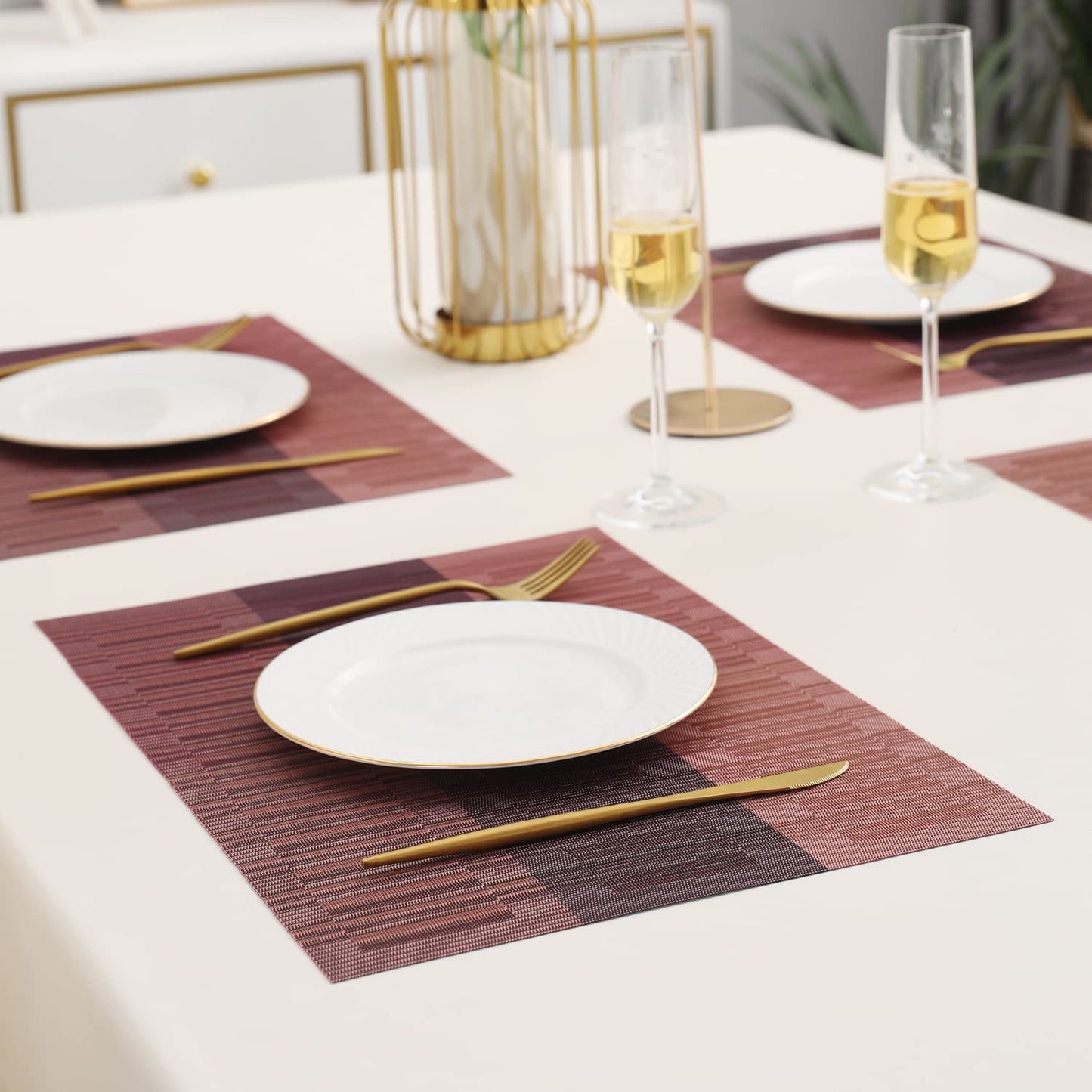 PVC Dining Table Mats, Wine