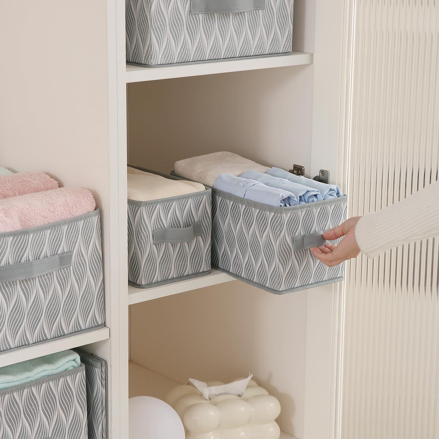 Foldable Clothes Storage Box | Durable Non-Woven Organizer with Handle
