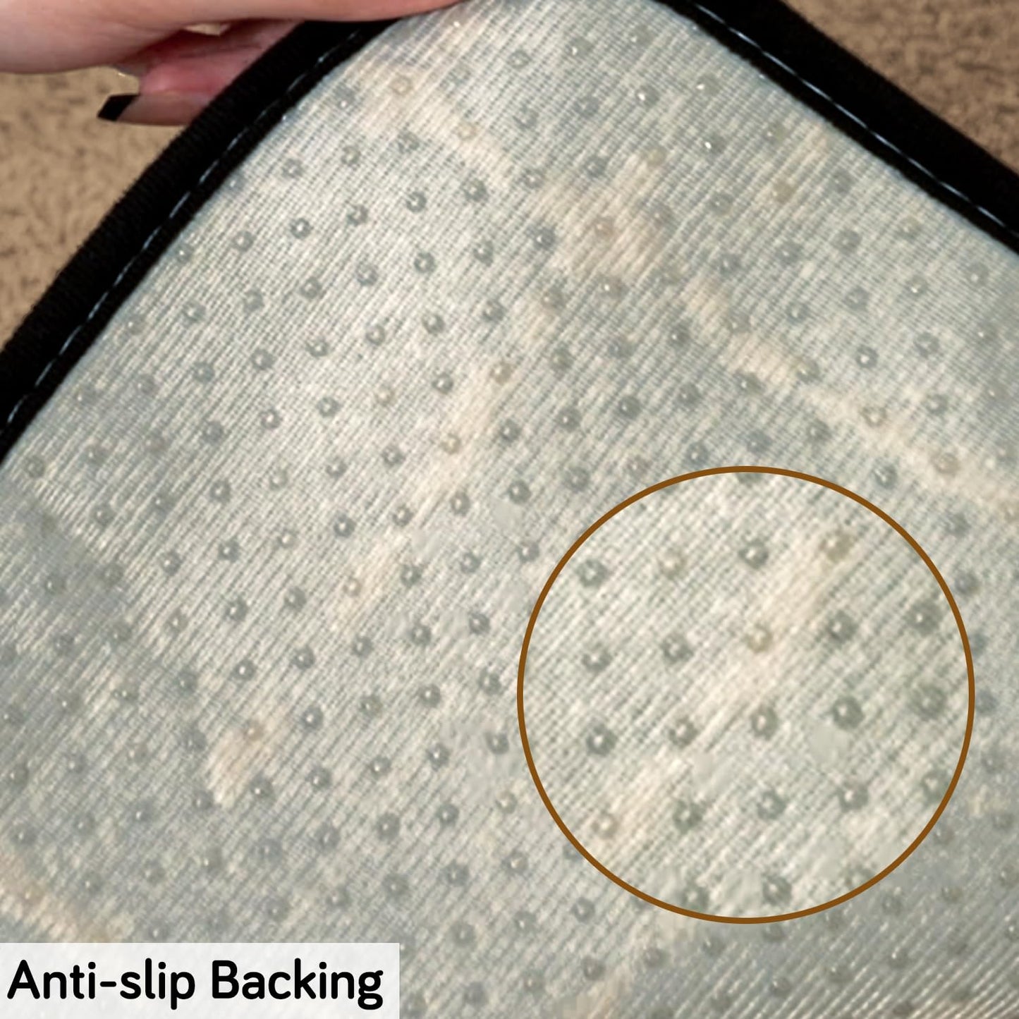 Premium Supple Soft Wavy Sofa Cover Mat, Brown