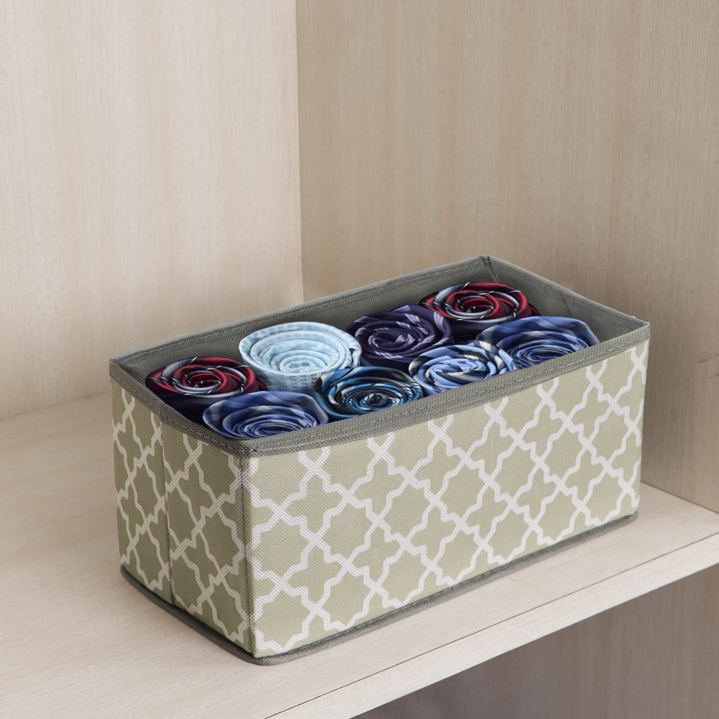 Foldable Storage Basket Bins Closet Wardrobe Organizer