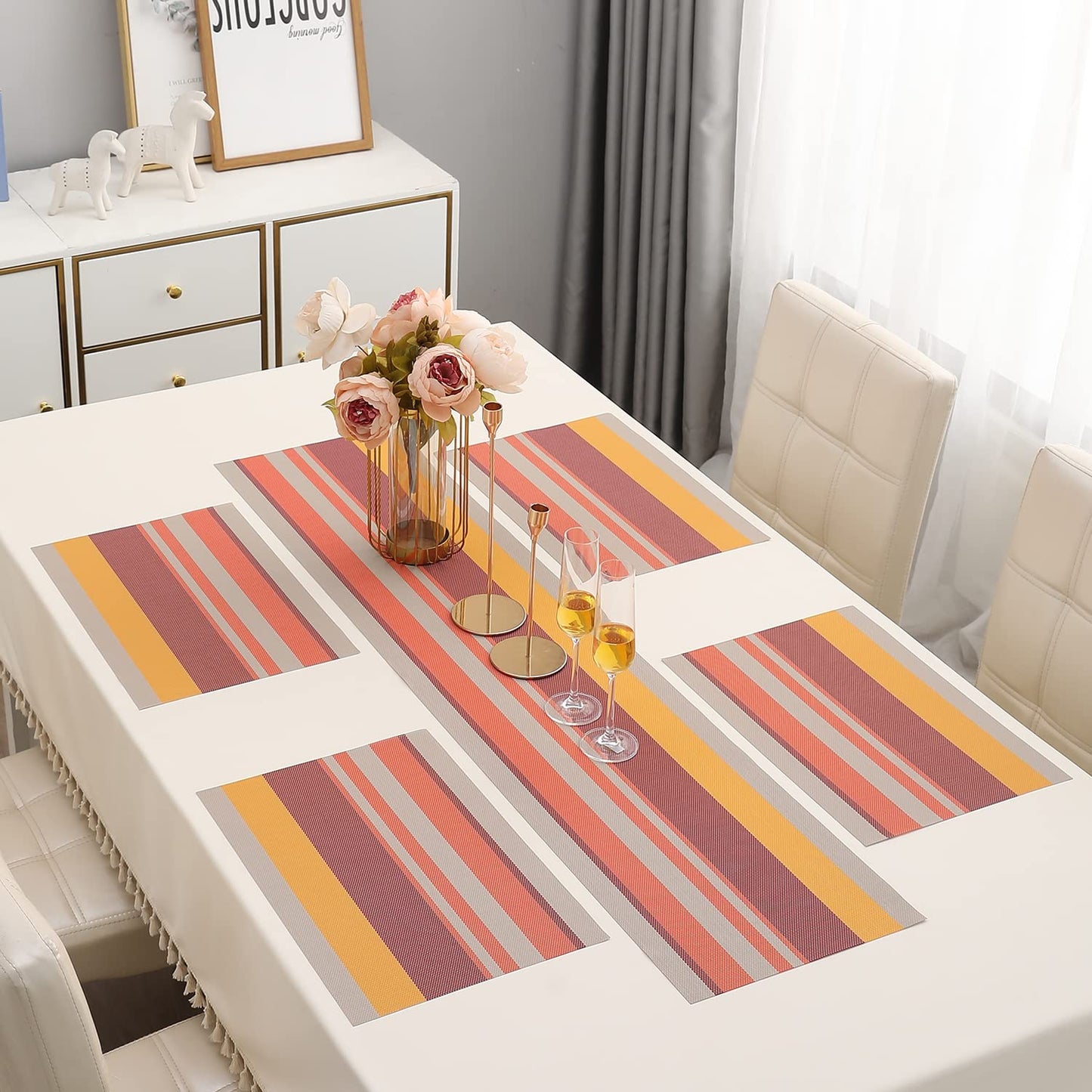 PVC Dining Table Mats, Multicolour
