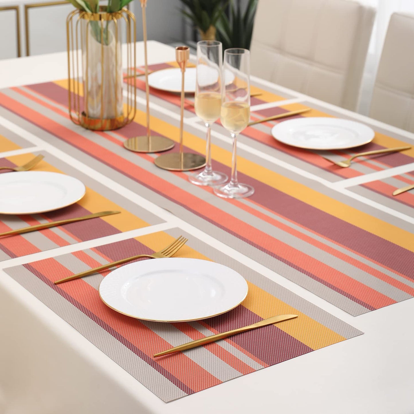 PVC Dining Table Mats, Multicolour