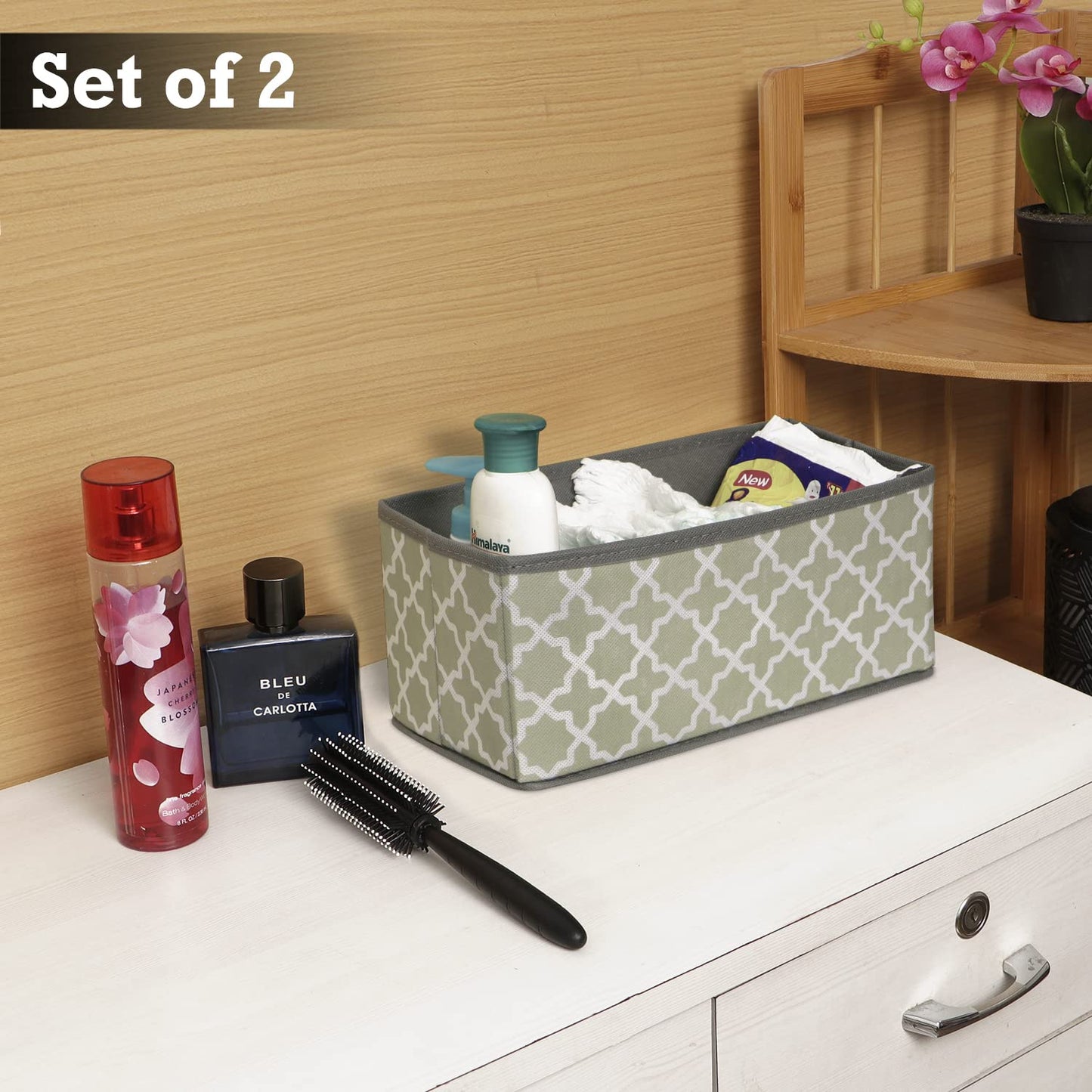 Foldable Storage Basket Bins Closet Wardrobe Organizer
