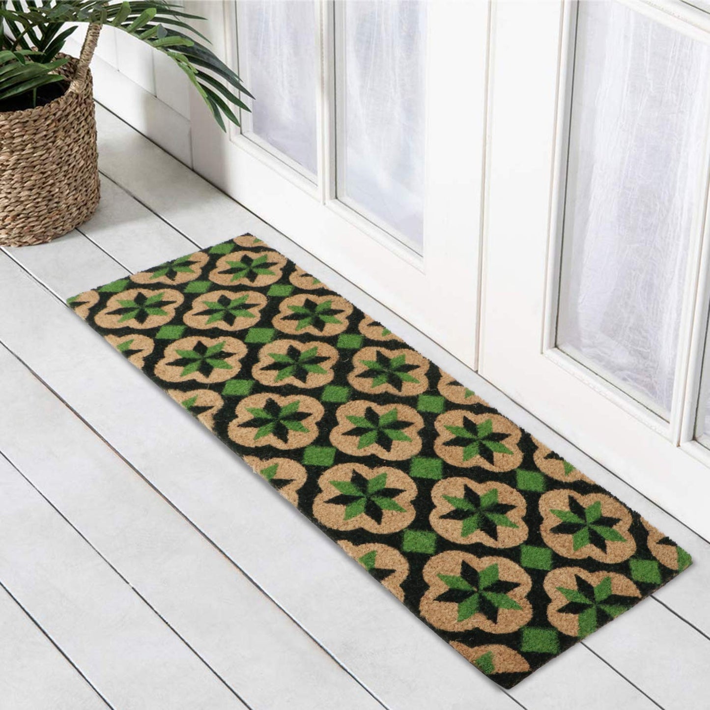 Coir Entrance Door Mat with Anti-Slip PVC Backing