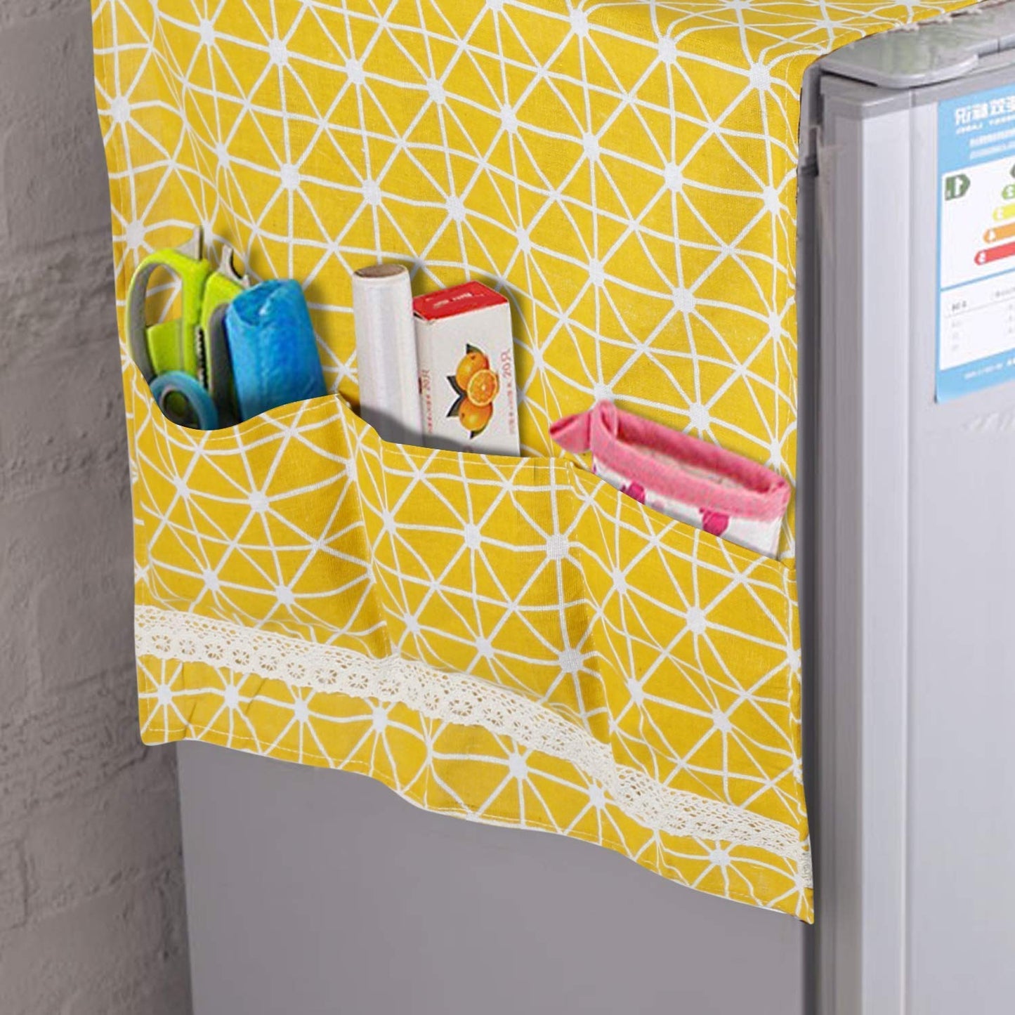 Stylish Yellow Freeze Top Cover with Side Pockets | HOKIPO