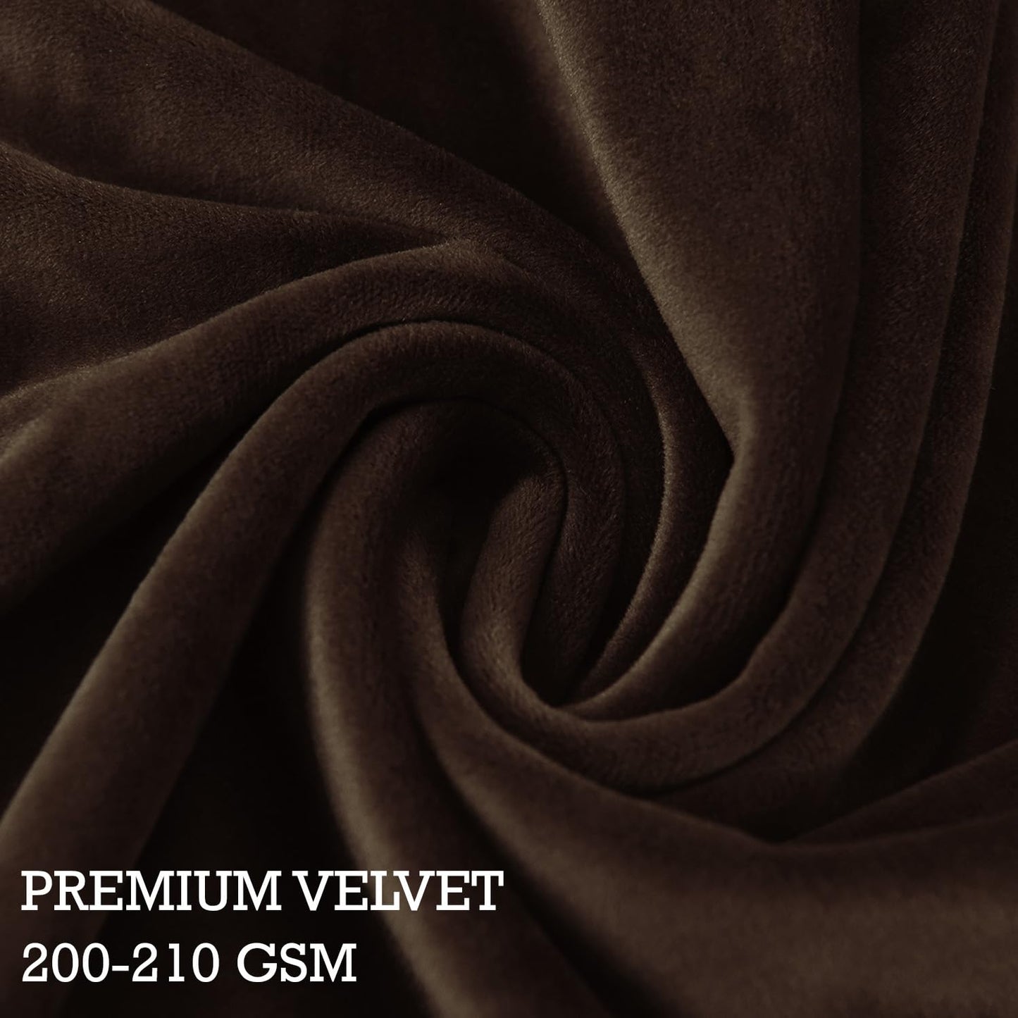 Brown Stylish Premium Velvet Chair Cover for Wingback Chair