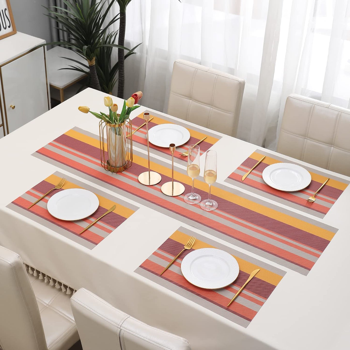 PVC Dining Table Mats, Multicolour