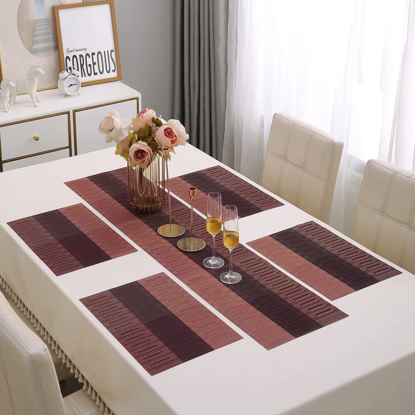 PVC Dining Table Mats, Wine