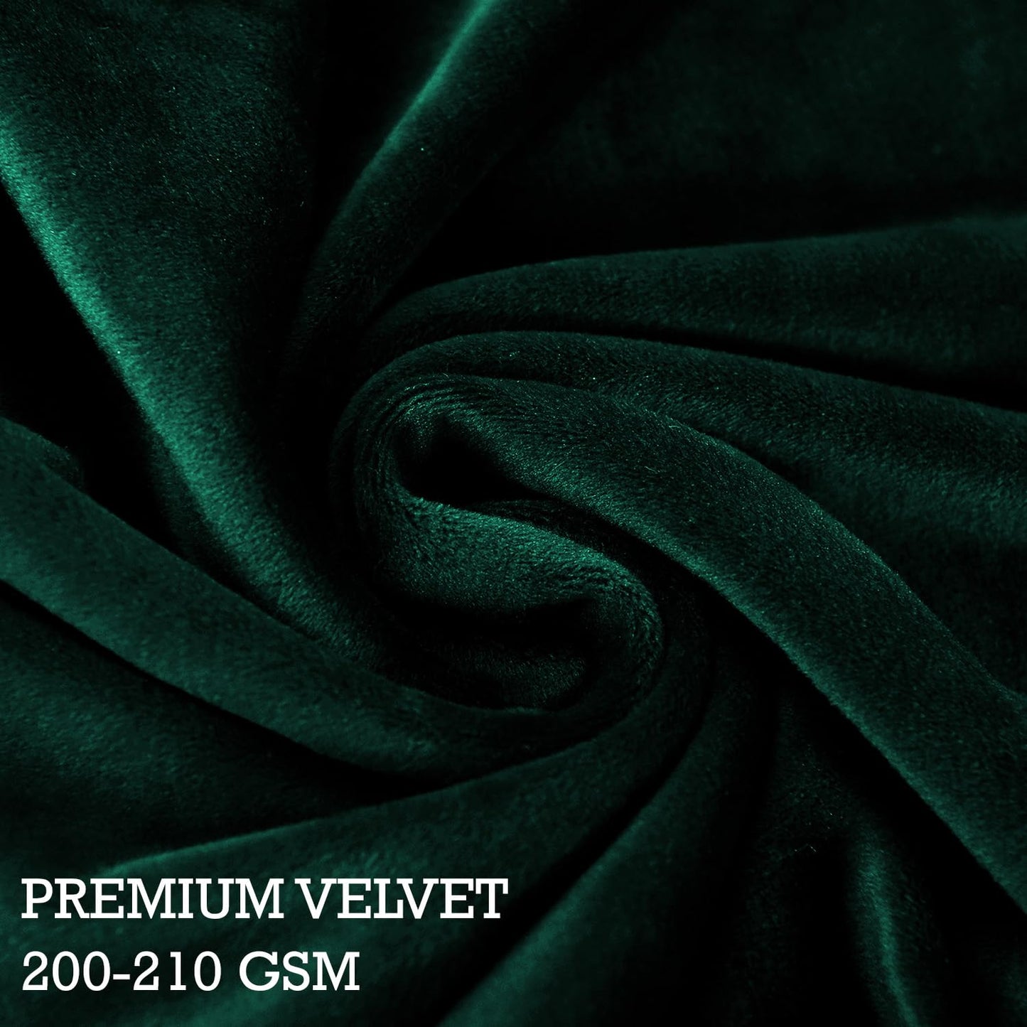 Hunter Green Stylish Premium Velvet Chair Cover for Wingback Chair