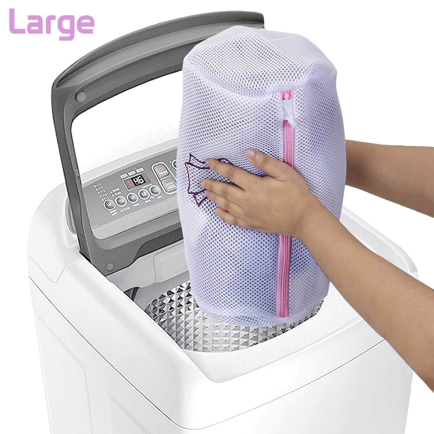 Dual Layered Mesh Bags for Laundry Clothes Washing Bags, Pack of 5