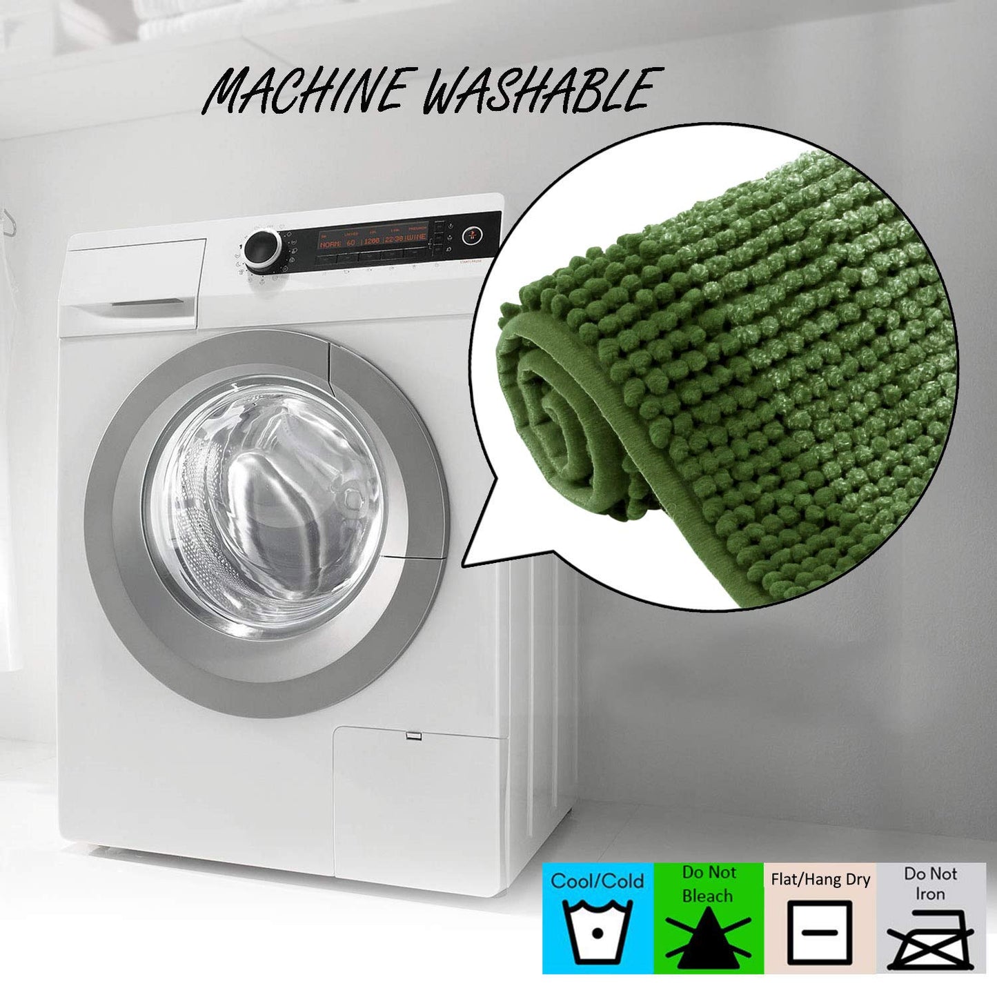 Super Soft Machine Washable Bathroom Floor Mats