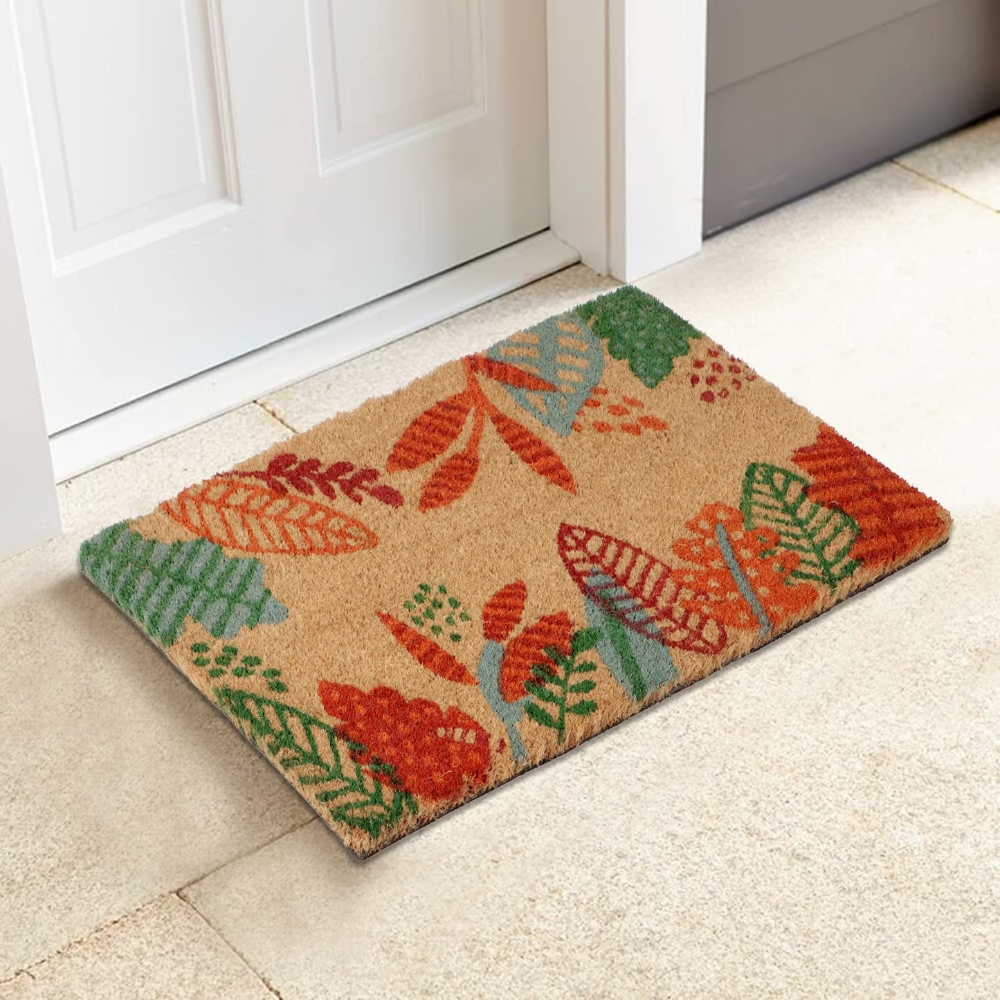 Coir Entrance Door Mat with Anti-Slip PVC Backing