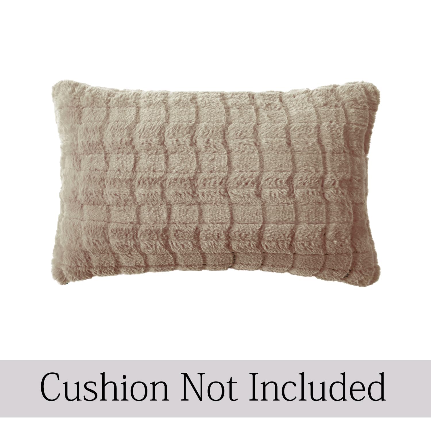 Buy Beige Colour Premium Zippered Plush Cushion Covers | For Square & Rectangular Pillows