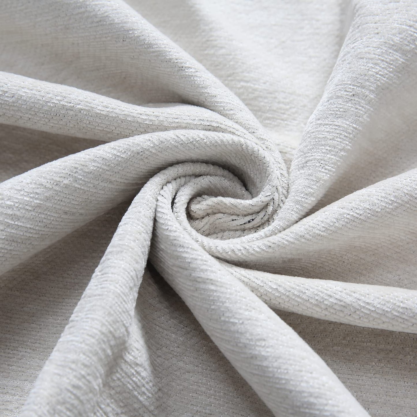 Off-White Nature, Soft and Pet Friendly Chenille Sofa Throw Cover