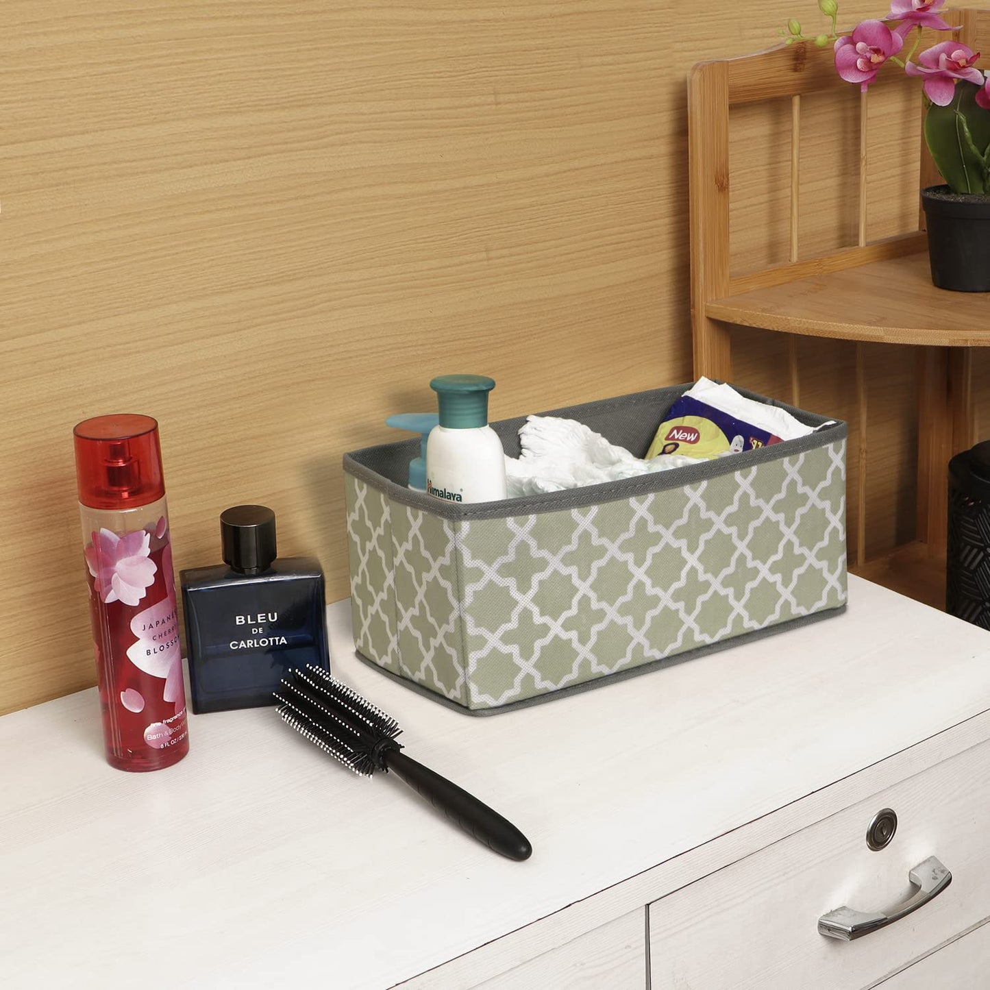 Foldable Storage Basket Bins Closet Wardrobe Organizer