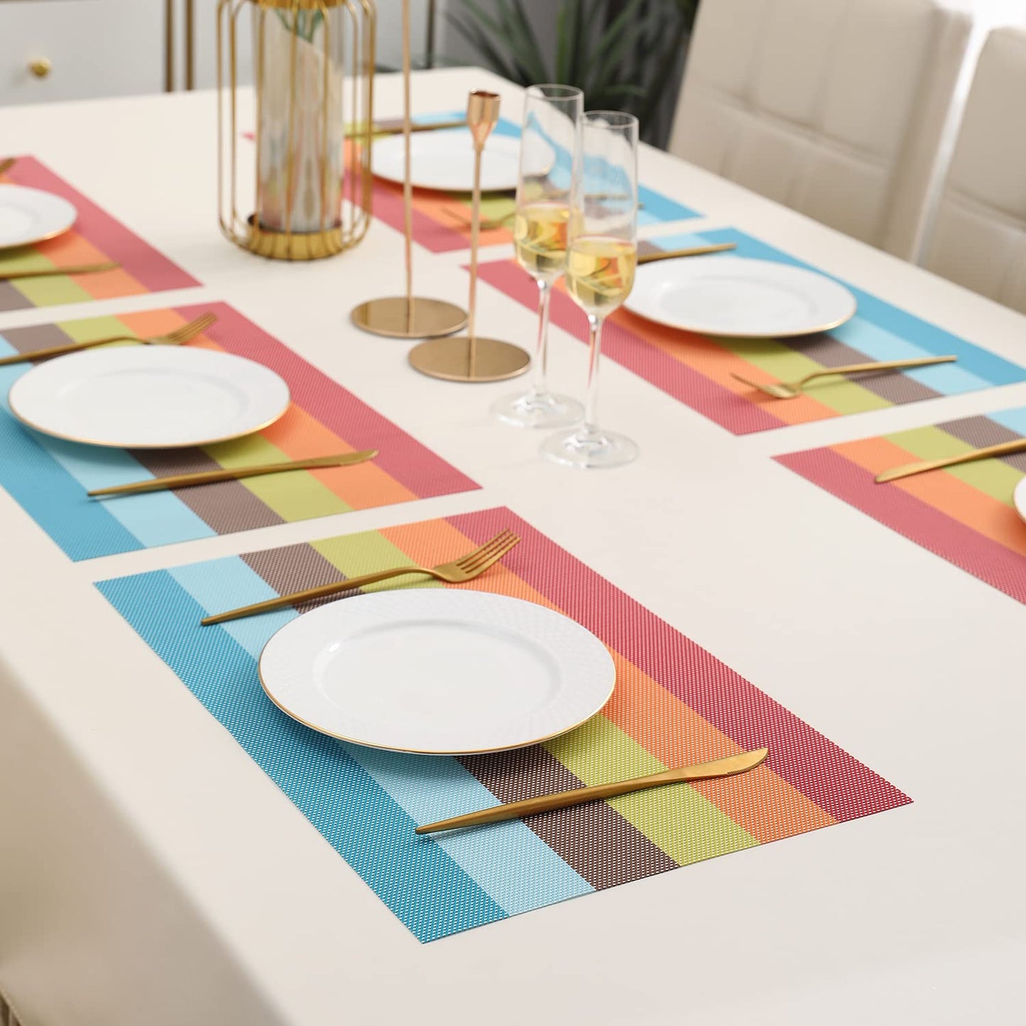 PVC Dining Table Mats, Multicolour