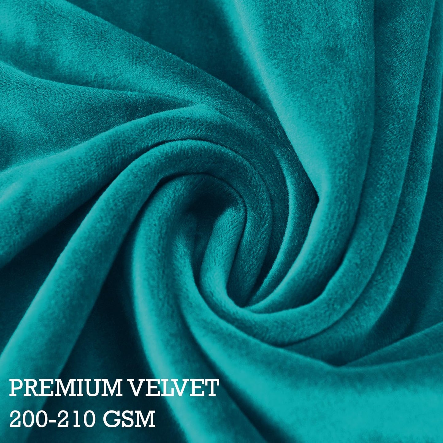 Turquoise Stylish Premium Velvet Chair Cover for Wingback Chair