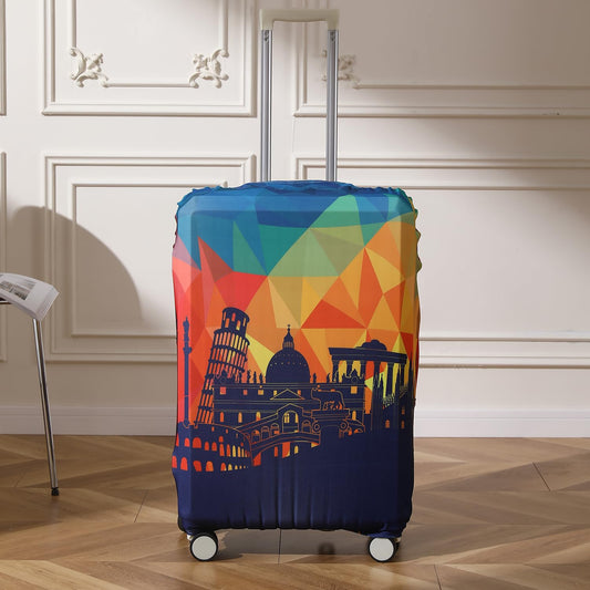 Durable 180 GSM Suitcase Covers S/M/L -Size for Trolley Suitcase, Multicolor History Hopper