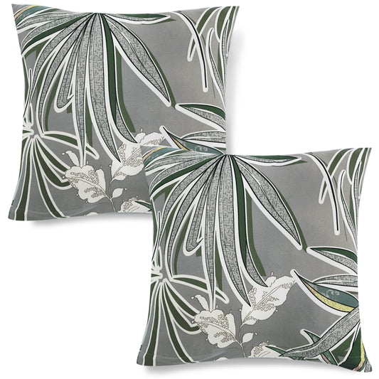 Cute Frost Grey Marginata Printed square pillow covers online