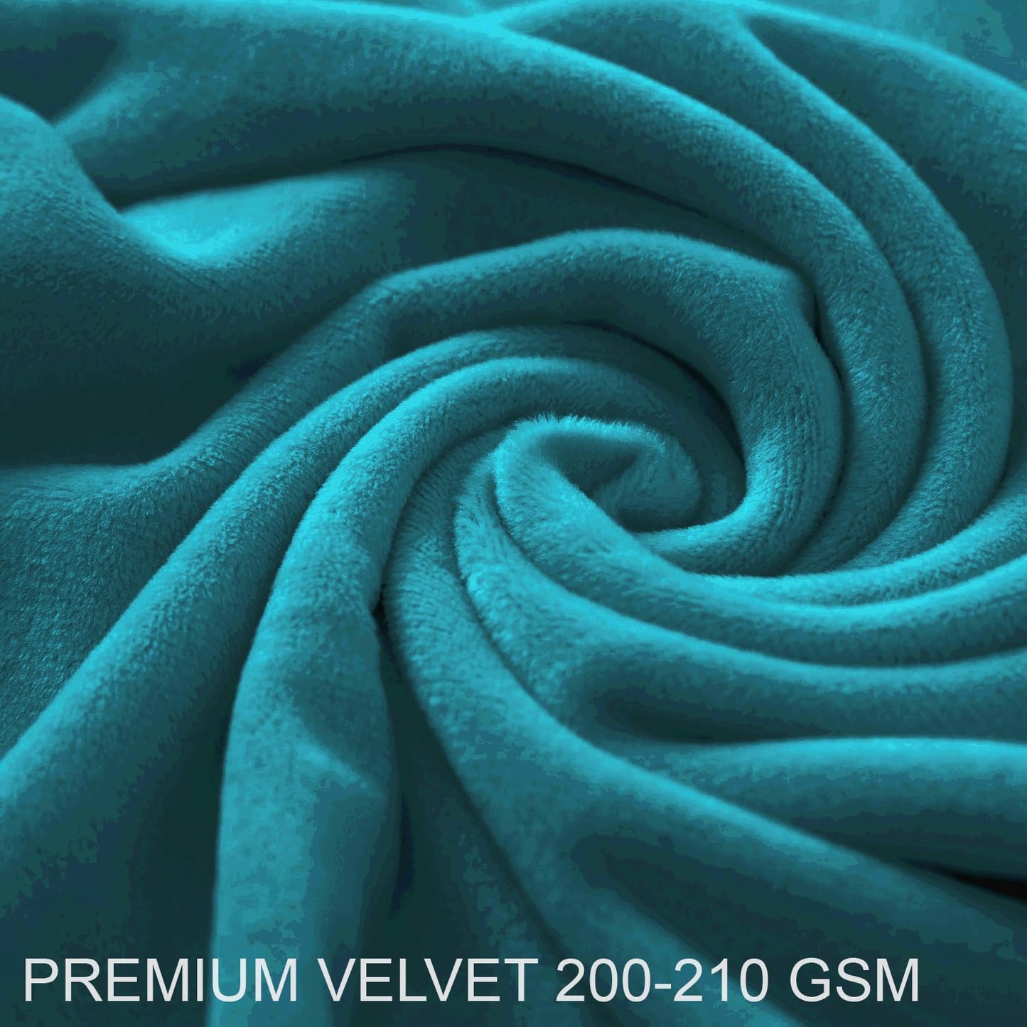 Elastic Stretchable Premium Velvet Recliner Cover, Turquoise