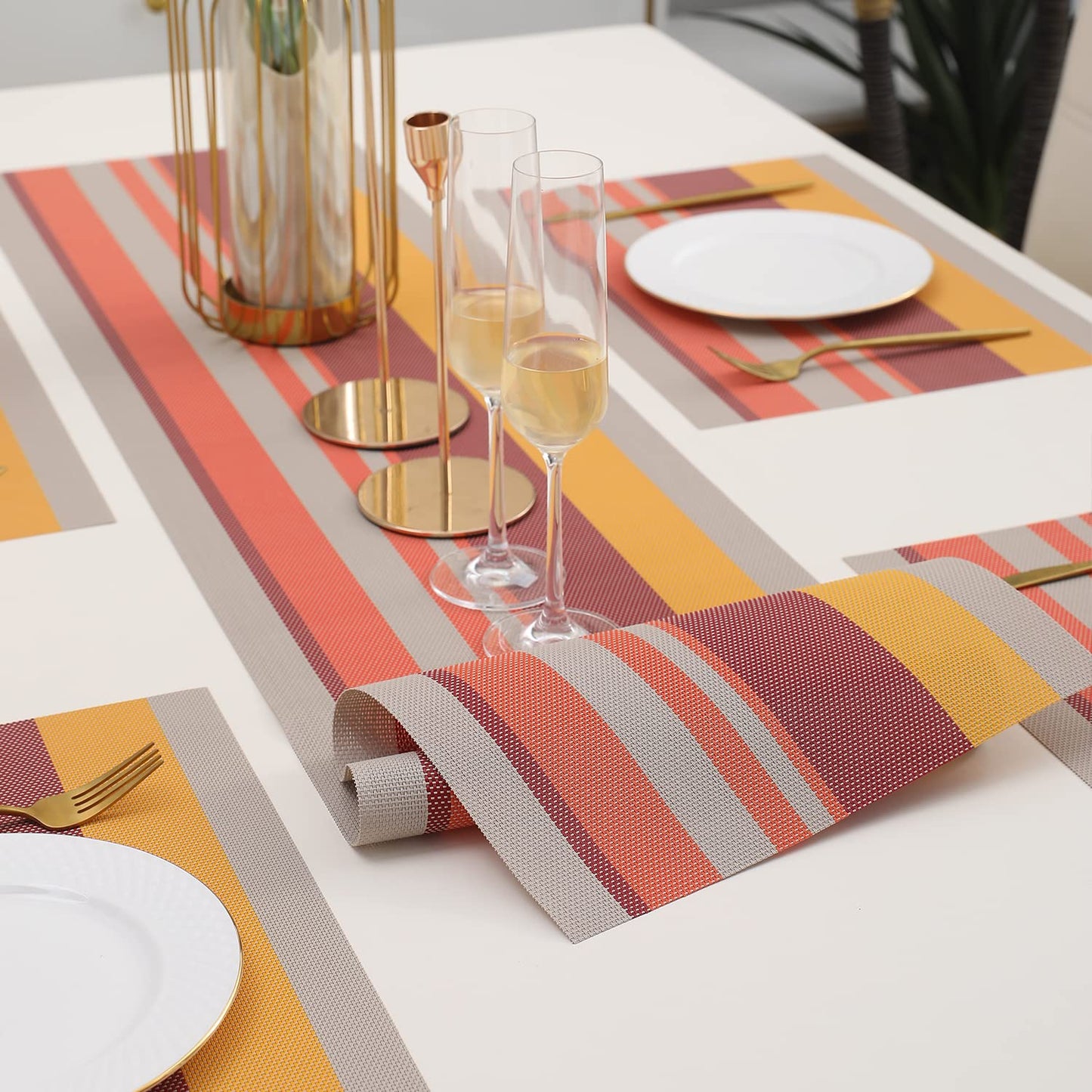 PVC Dining Table Mats, Multicolour