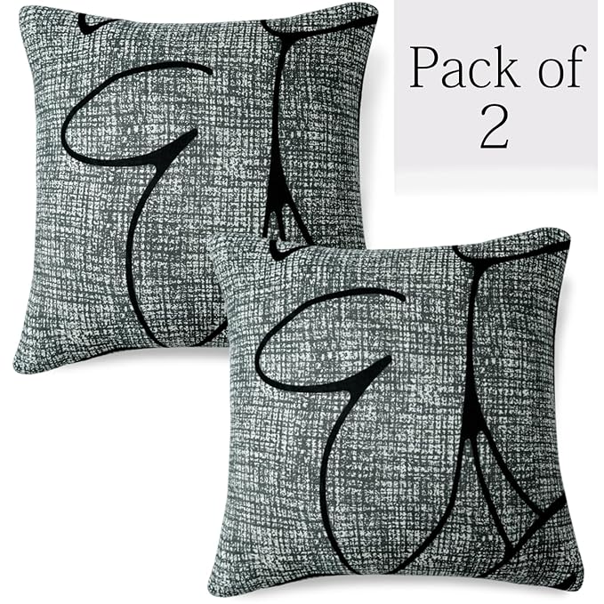 Waterproof & Quick-Dry Quilted Sofa Cover with Pockets on Armrest, Intense Grey Abstract Floral