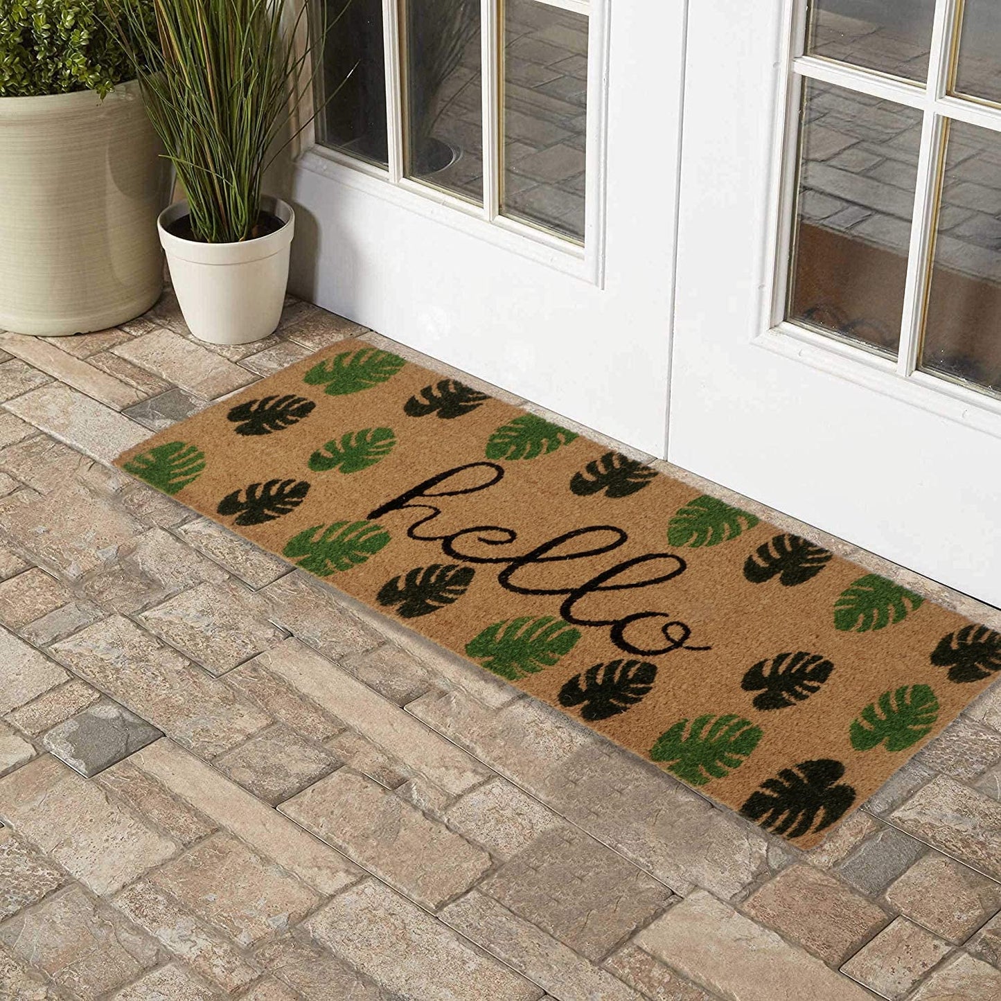 Coir Entrance Door Mat with Anti-Slip PVC Backing